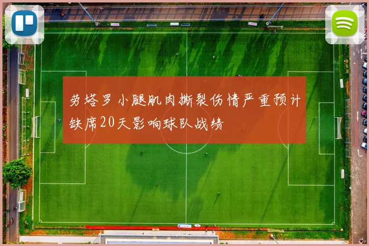 劳塔罗小腿肌肉撕裂伤情严重预计缺席20天影响球队战绩
